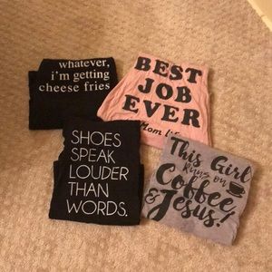 T shirt bundle: large logo tees